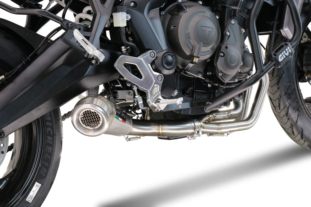 GPR exhaust Triumph Tiger Sport 660 2022-2024, Powercone Evo, full system exhaust legal for UK and non-EU countries including removable db killer - GPR Exhausts