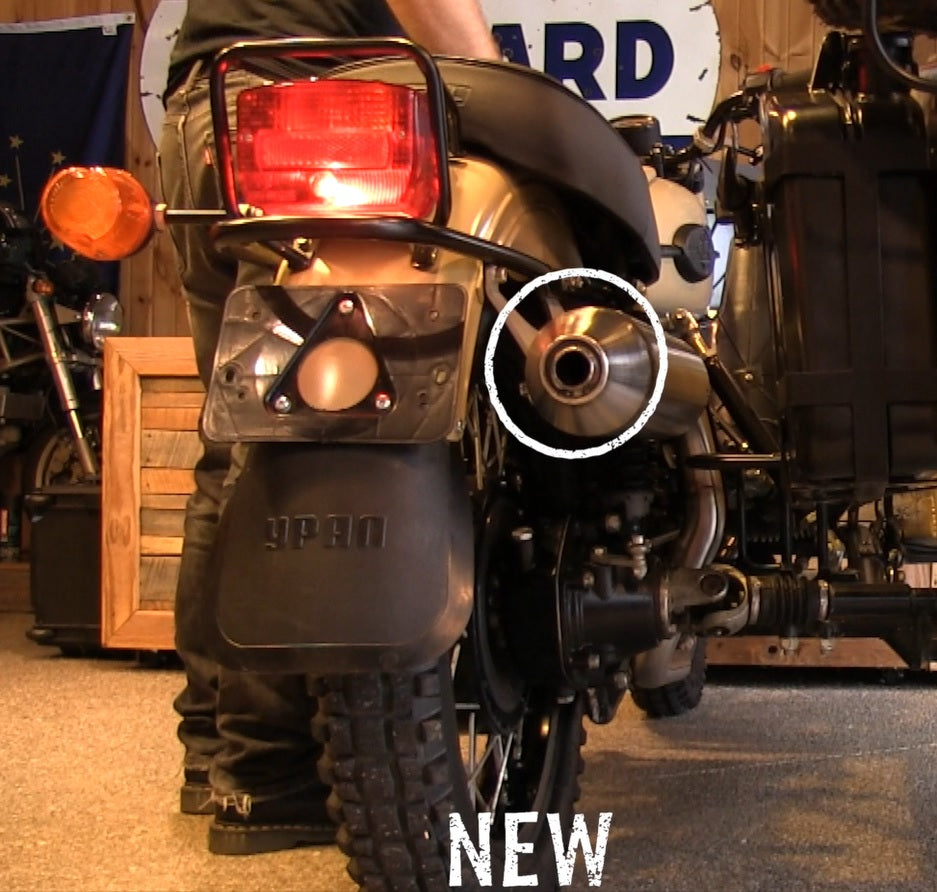 GPR exhaust Ural Gear Up 2017-2019, Ultracone, Homologated legal mid-full system exhaust including removable db killer - GPR Exhausts