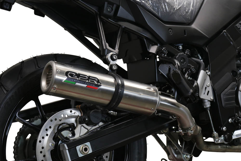 GPR exhaust Suzuki V-Strom DL650 2017-2020, M3 Inox , Mid-full system exhaust legal for UK and non-EU markets including removable db killer - GPR Exhausts