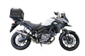 GPR Tech Alpi-Tech 35L Aluminium Top Case with Specific Fitting Plate - Suzuki V-STROM 650 (2012–2016) - Black