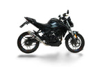 GPR exhaust Voge Brivido R125 2025-2026, Deeptone Inox, full system exhaust legal for UK and non-EU countries including removable db killer - GPR Exhausts