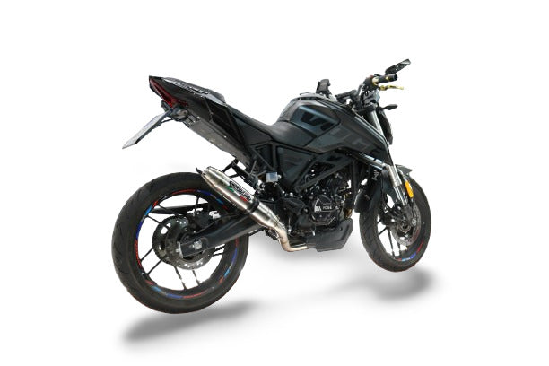 GPR exhaust Voge Brivido R125 2025-2026, Deeptone Inox, full system exhaust legal for UK and non-EU countries including removable db killer - GPR Exhausts