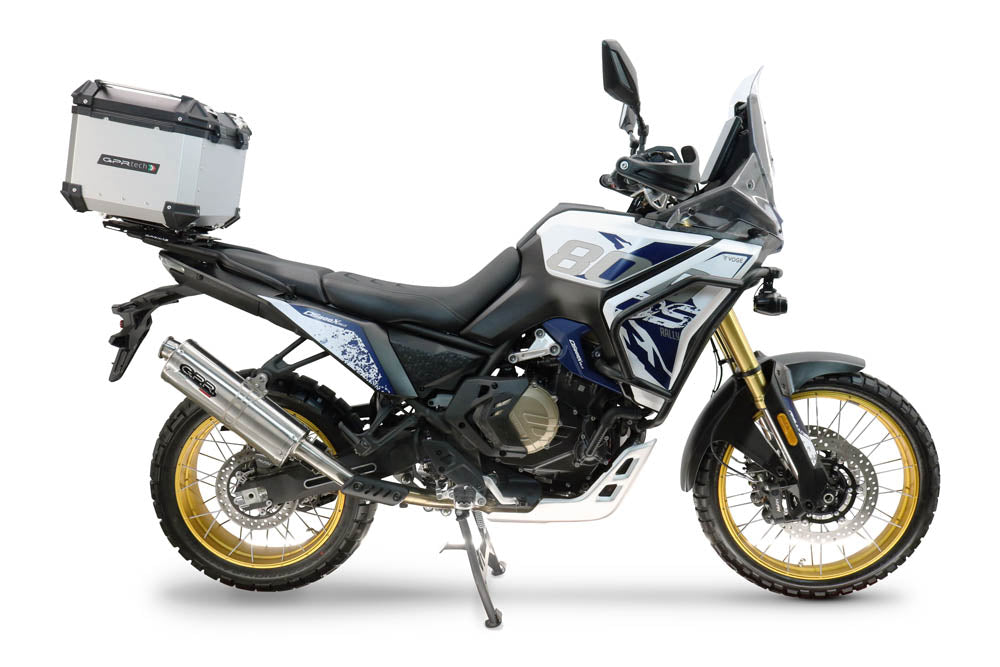 GPR Tech Alpi-Tech 35L Aluminium Top Case with Specific Fitting Plate - Voge DS 800 Rally (2025–2026) - Silver