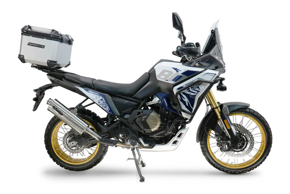 GPR Tech Alpi-Tech 45L Aluminium Top Case with Specific Fitting Plate - Voge DS 800 Rally (2025–2026) - Silver