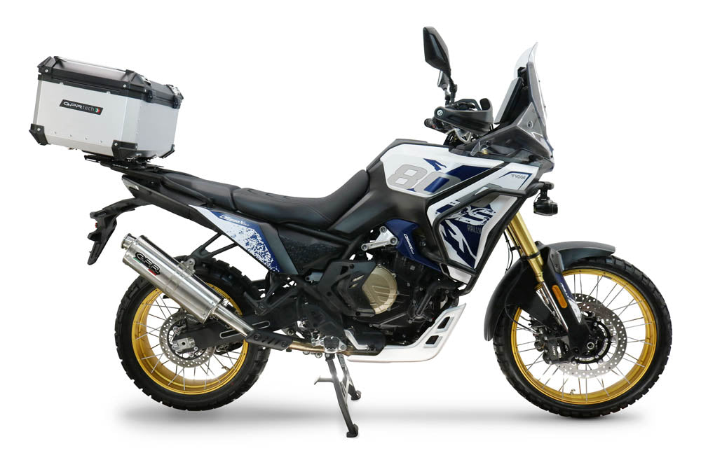 GPR Tech Alpi-Tech 55L Aluminium Top Case with Specific Fitting Plate - Voge DS 800 Rally (2025–2026) - Silver