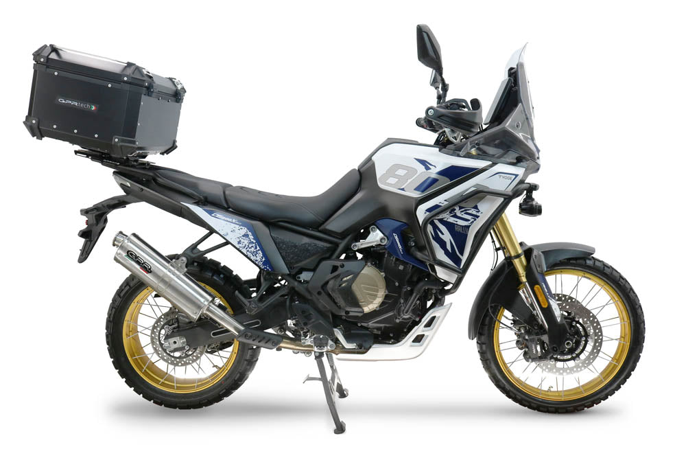GPR Tech Alpi-Tech 55L Aluminium Top Case with Specific Fitting Plate - Voge DS 800 Rally (2025–2026) - Black