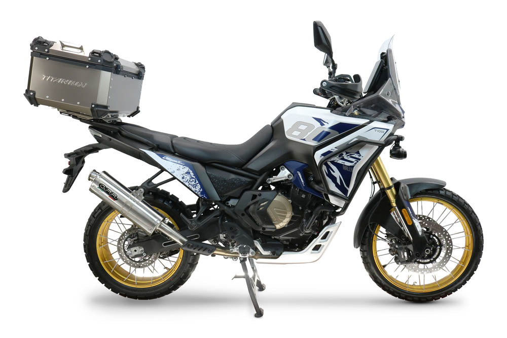 GPR Tech Alpi-Tech 55L Titanium Top Case with Specific Fitting Plate - Voge DS 800 Rally (2025–2026)