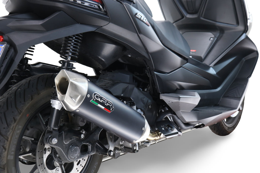 GPR exhaust Voge SR4 Max T 2023-2024, Furore-X Scooter, Racing slip-on exhausts including link pipe and removable db killer - GPR Exhausts