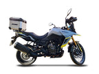 GPR Tech Alpi-Tech 45L Aluminium Top Case with Specific Fitting Plate - Suzuki V-Strom DL650 (2017–2020) - Silver