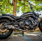 GPR exhaust Kawasaki Vulcan 650 S 2021-2023, Powercone Evo, full system exhaust legal for UK and non-EU countries including removable db killer - GPR Exhausts