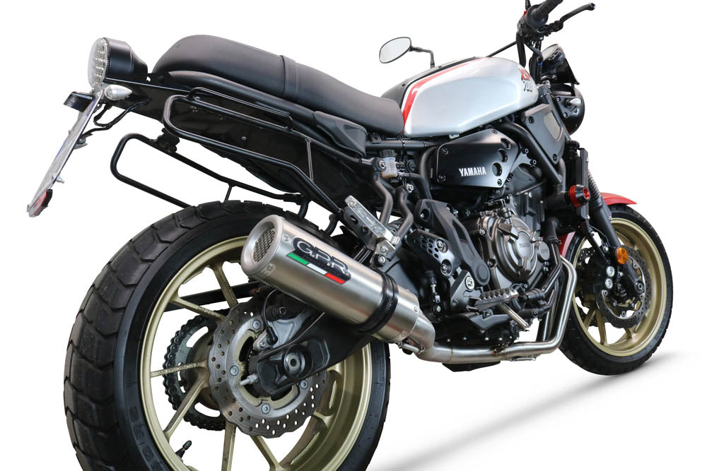 GPR exhaust Yamaha Xsr 700 2017-2020, M3 Inox , full system exhaust legal for UK and non-EU countries including removable db killer - GPR Exhausts