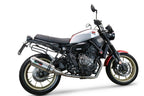 GPR exhaust Yamaha Xsr 700 2021-2024, Satinox , full system exhaust legal for UK and non-EU countries including removable db killer - GPR Exhausts
