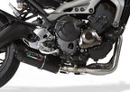 GPR exhaust Yamaha XSR900 2022-2025, Furore Nero, Racing full system exhaust, including removable db killer - GPR Exhausts