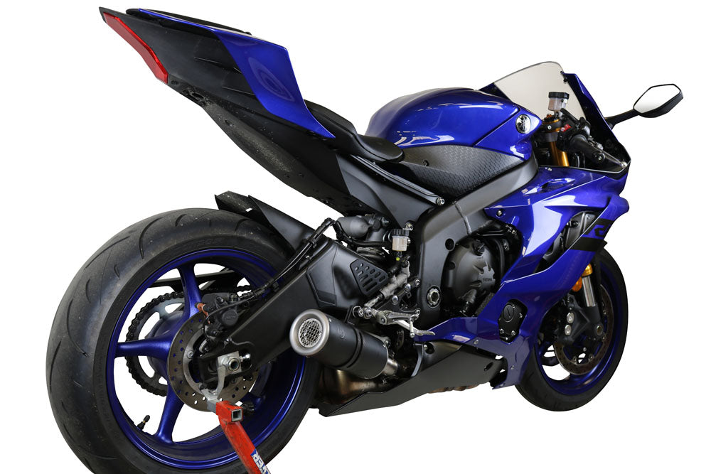 GPR exhaust Yamaha Yzf R6 2017-2025, M3 Black Titanium, Homologated legal slip-on exhaust including removable db killer and link pipe - GPR Exhausts