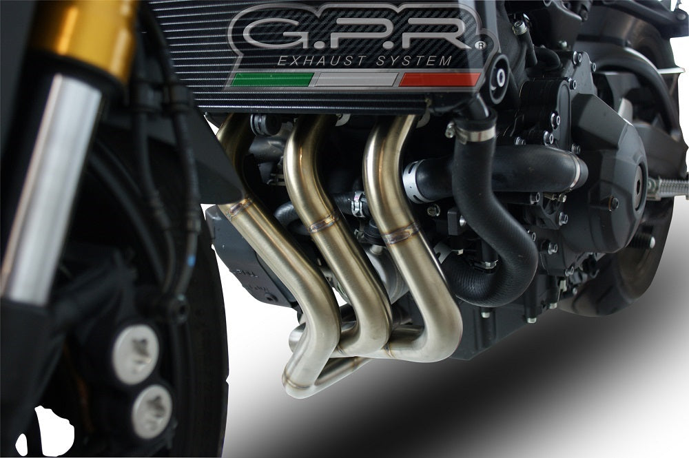 GPR exhaust Yamaha Mt-09 Tracer 900 2017-2020, Furore Evo4 Nero, full system exhaust legal for UK and non-EU countries including removable db killer - GPR Exhausts
