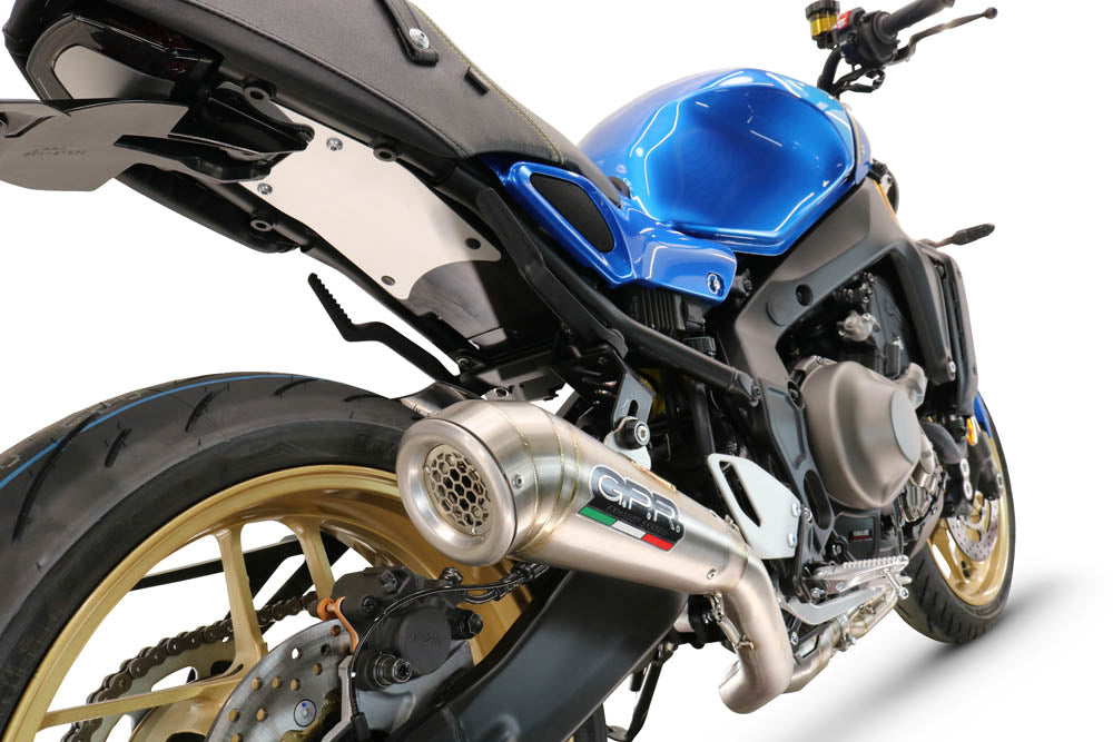 GPR exhaust Yamaha XSR900 2022-2025, Powercone Evo, full system exhaust legal for UK and non-EU countries including removable db killer - GPR Exhausts