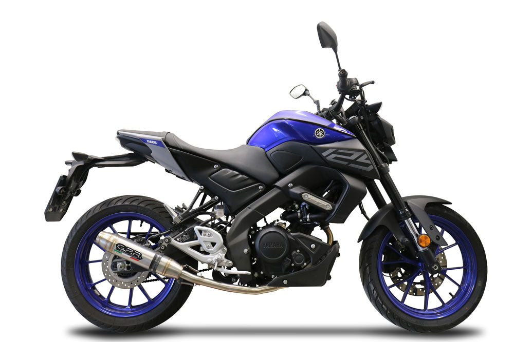 GPR exhaust Yamaha Mt 125 2020-2020, Deeptone Inox, full system exhaust legal for UK and non-EU countries including removable db killer - GPR Exhausts