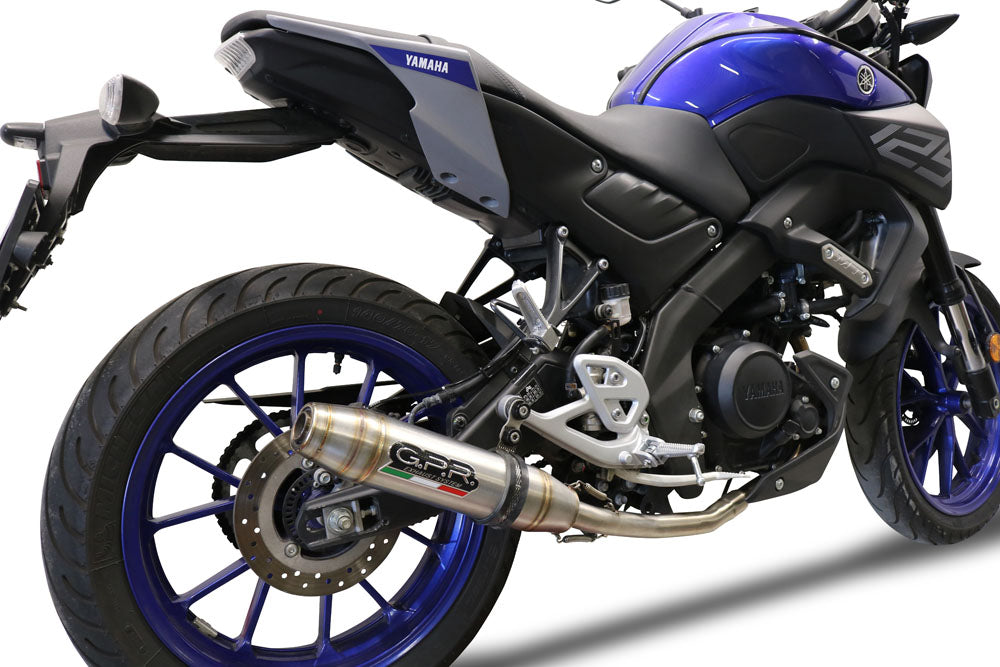 GPR exhaust Yamaha Mt 125 2020-2020, Deeptone Inox, full system exhaust legal for UK and non-EU countries including removable db killer - GPR Exhausts
