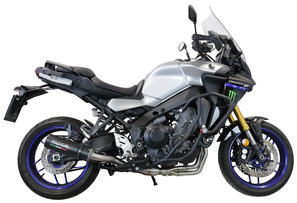 GPR exhaust Yamaha Tracer 9 2021-2024, M3 Black Titanium, full system exhaust legal for UK and non-EU countries including removable db killer - GPR Exhausts