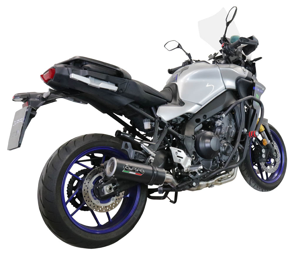 GPR exhaust Yamaha Tracer 9 2021-2024, M3 Black Titanium, full system exhaust legal for UK and non-EU countries including removable db killer - GPR Exhausts