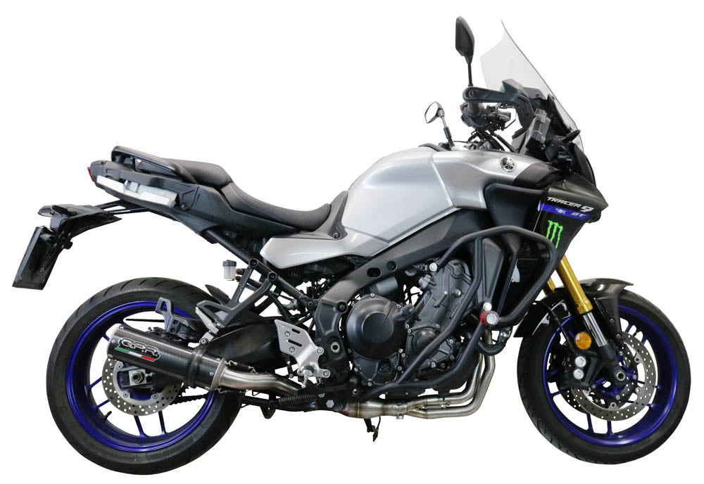 GPR exhaust Yamaha Tracer 9 2021-2024, M3 Poppy , full system exhaust legal for UK and non-EU countries including removable db killer - GPR Exhausts