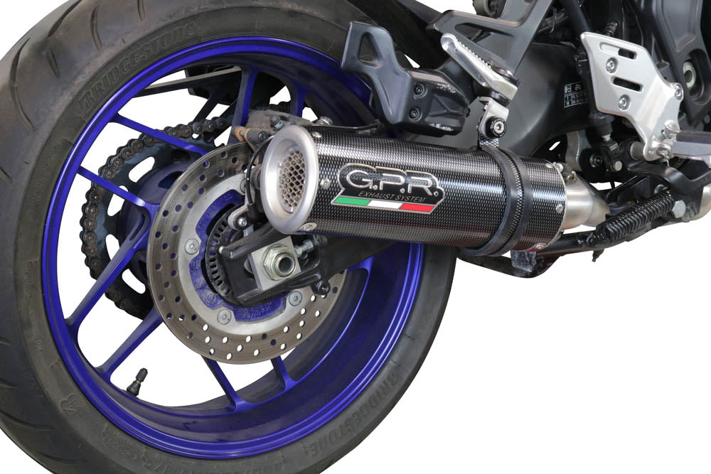GPR exhaust Yamaha Tracer 9 2021-2024, M3 Poppy , full system exhaust legal for UK and non-EU countries including removable db killer - GPR Exhausts