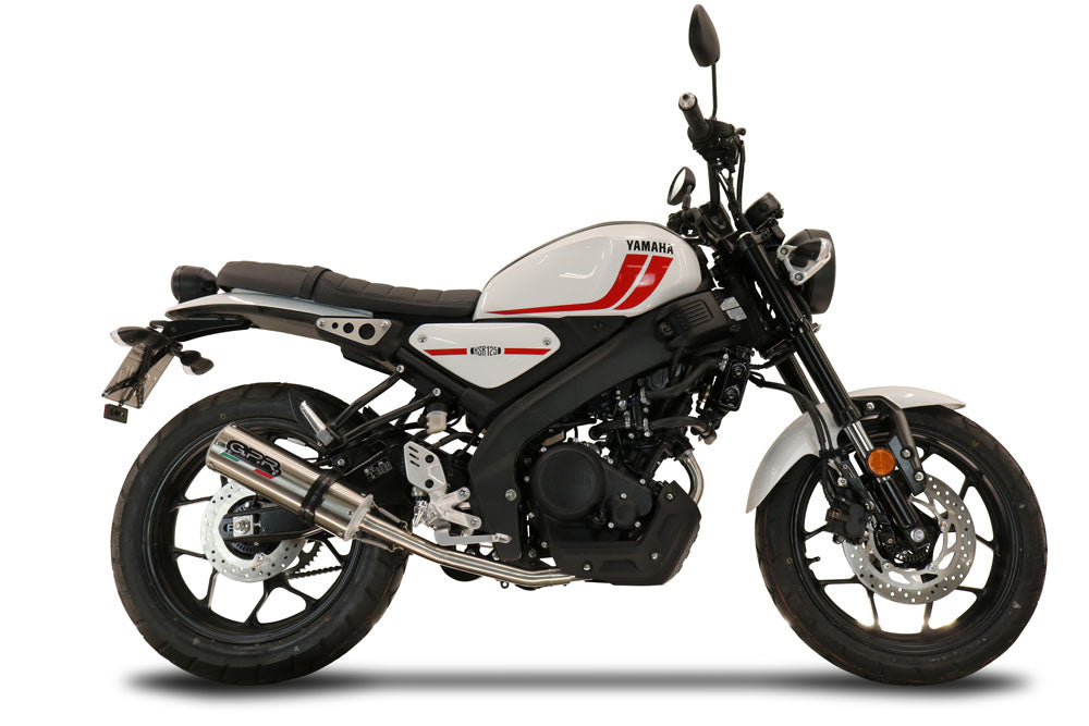 GPR exhaust Yamaha XSR 125 2021-2025, M3 Inox , full system exhaust legal for UK and non-EU countries including removable db killer - GPR Exhausts