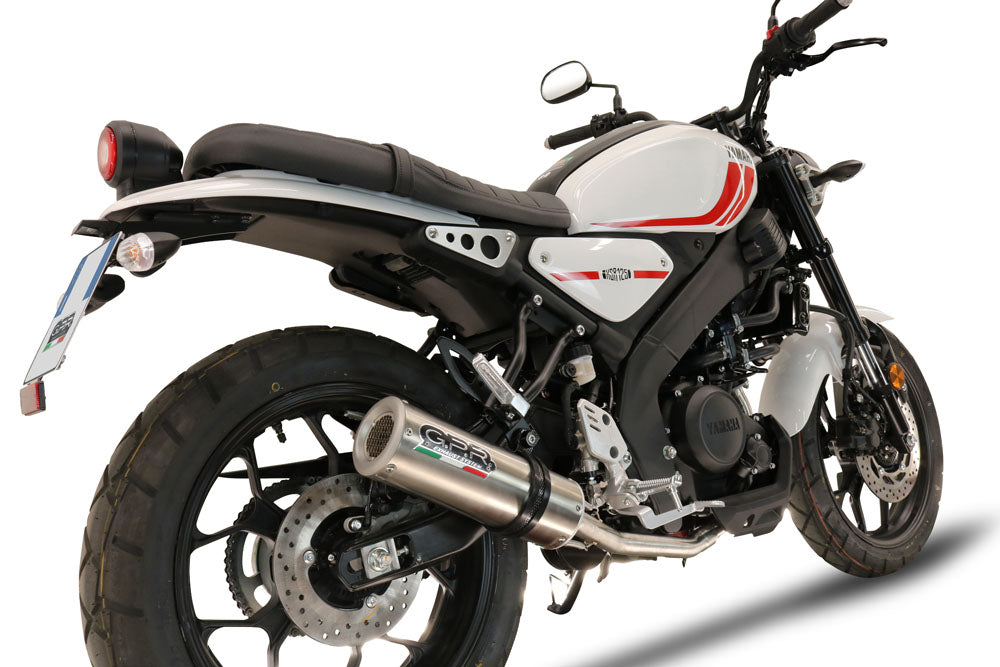 GPR exhaust Yamaha XSR 125 2021-2025, M3 Inox , full system exhaust legal for UK and non-EU countries including removable db killer - GPR Exhausts