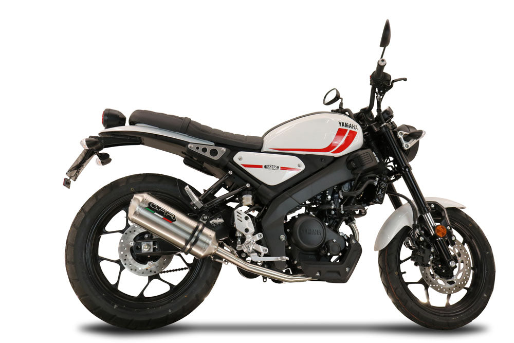 GPR exhaust Yamaha XSR 125 2021-2025, Satinox , full system exhaust legal for UK and non-EU countries including removable db killer - GPR Exhausts