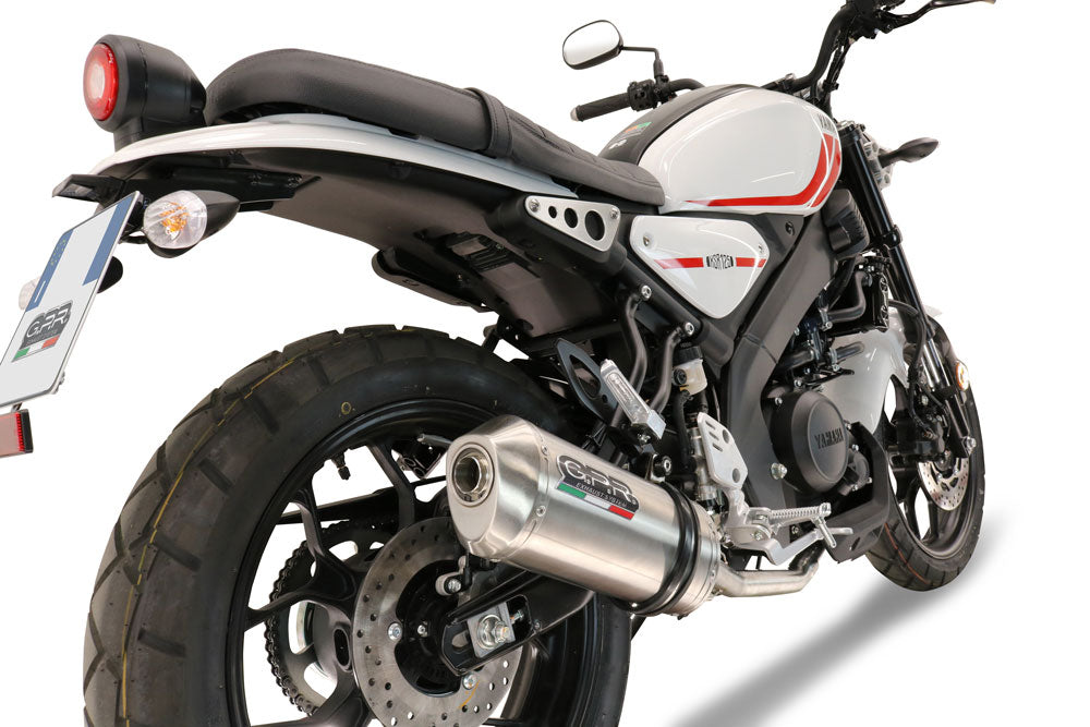 GPR exhaust Yamaha XSR 125 2021-2025, Satinox , full system exhaust legal for UK and non-EU countries including removable db killer - GPR Exhausts
