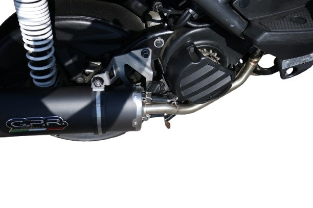 GPR exhaust Yamaha BW'S 125  2010-2013, Furore Nero, Racing full system exhaust, including removable db killer - GPR Exhausts