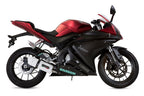 GPR exhaust Yamaha Yzf-R 125  2017-2018, Albus Ceramic, full system exhaust legal for UK and non-EU countries including removable db killer - GPR Exhausts