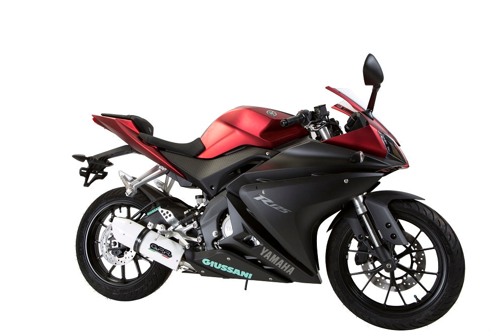 GPR exhaust Yamaha Yzf-R 125  2017-2018, Albus Ceramic, full system exhaust legal for UK and non-EU countries including removable db killer - GPR Exhausts