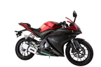 GPR exhaust Yamaha Yzf-R 125  2017-2018, Albus Ceramic, full system exhaust legal for UK and non-EU countries including removable db killer - GPR Exhausts