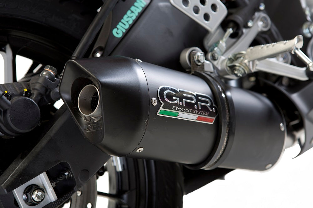 GPR exhaust Yamaha Yzf-R 125  2017-2018, Furore Evo4 Nero, full system exhaust legal for UK and non-EU countries including removable db killer - GPR Exhausts