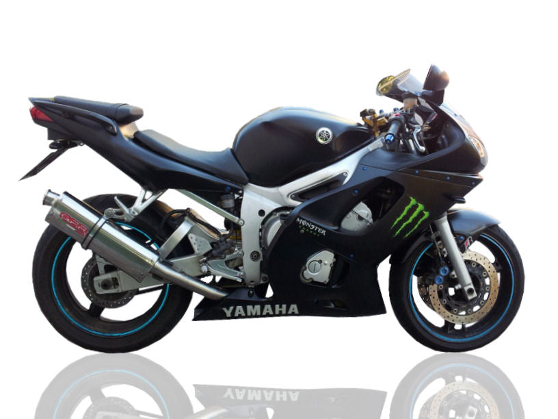 GPR exhaust Yamaha Yzf R6 1999-2002, Trioval, Homologated legal slip-on exhaust including removable db killer and link pipe - GPR Exhausts