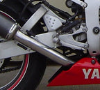 GPR exhaust Yamaha Yzf R6 1999-2002, Albus Ceramic, Homologated legal slip-on exhaust including removable db killer and link pipe - GPR Exhausts