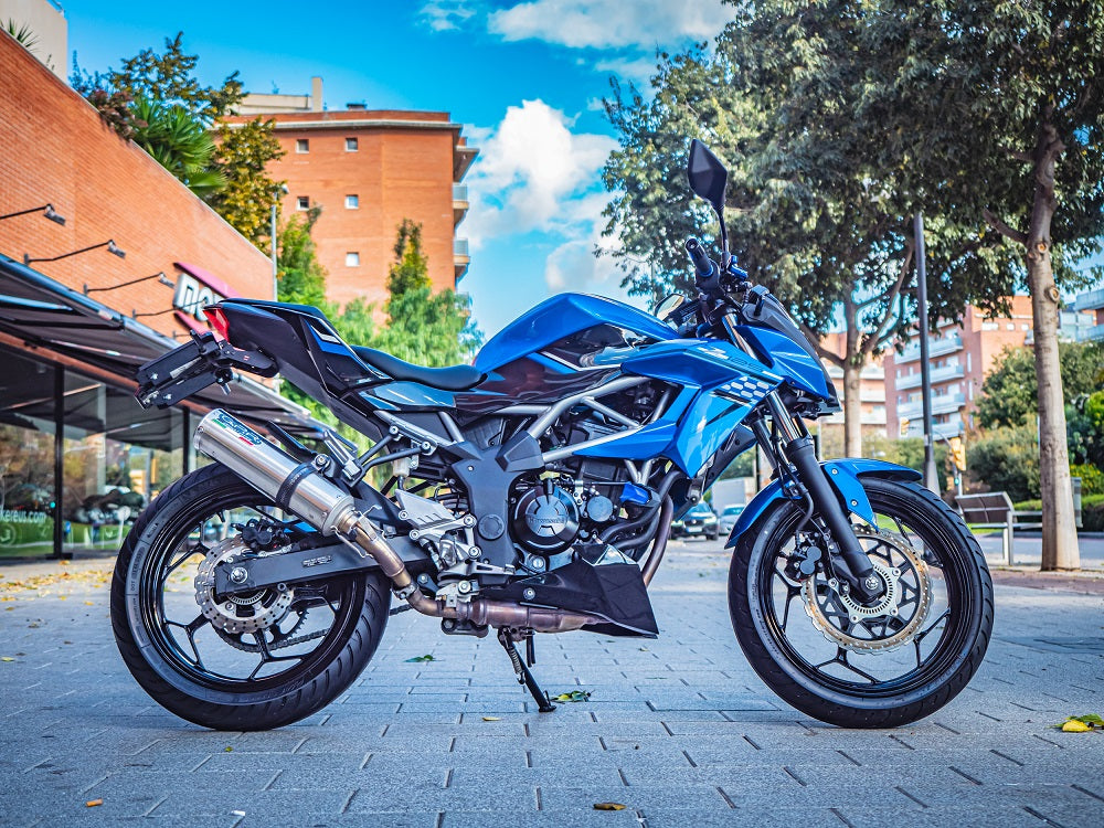 GPR exhaust Kawasaki Z 125 2021-2024, M3 Inox , Homologated legal slip-on exhaust including removable db killer and link pipe - GPR Exhausts