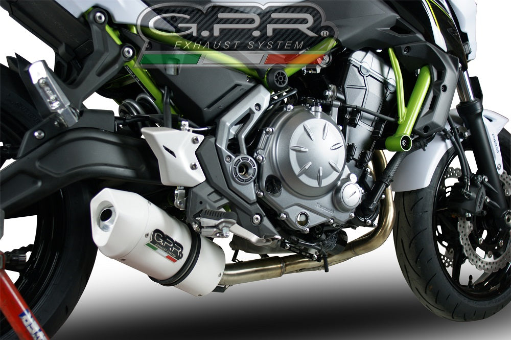 GPR exhaust Yamaha Mt-07  2017-2020, Albus Ceramic, full system exhaust legal for UK and non-EU countries including removable db killer - GPR Exhausts