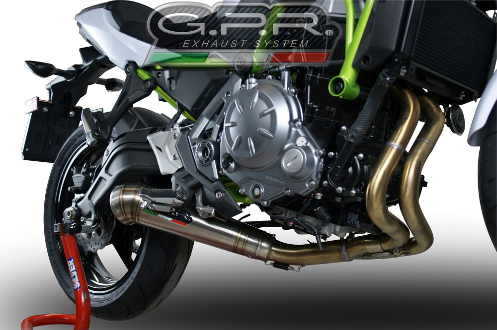 GPR exhaust Kawasaki Z 650 2017-2020, Powercone Evo, full system exhaust legal for UK and non-EU countries including removable db killer - GPR Exhausts
