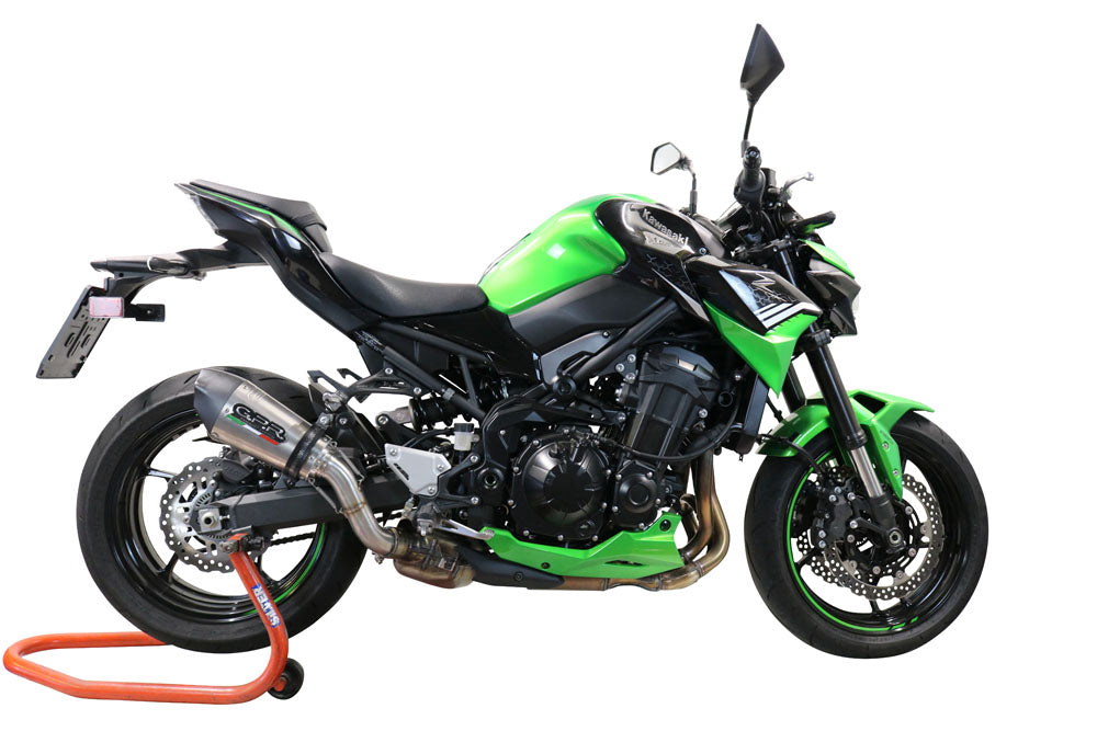 GPR exhaust Kawasaki Z 900 E 2017-2020, New Grand Prix Evo Titanium, Homologated legal slip-on exhaust including removable db killer and link pipe - GPR Exhausts