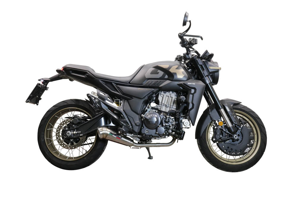 GPR exhaust Zontes 350 T2 ADV 2022-2024, Powercone Evo, full system exhaust legal for UK and non-EU countries including removable db killer - GPR Exhausts