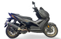GPR exhaust Zontes 365M 2024-2026, Furore-X Scooter, Racing slip-on exhausts including link pipe and removable db killer - GPR Exhausts