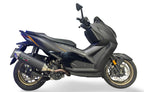 GPR exhaust Zontes 365D 2024-2026, Furore-X Scooter, Racing slip-on exhausts including link pipe and removable db killer - GPR Exhausts