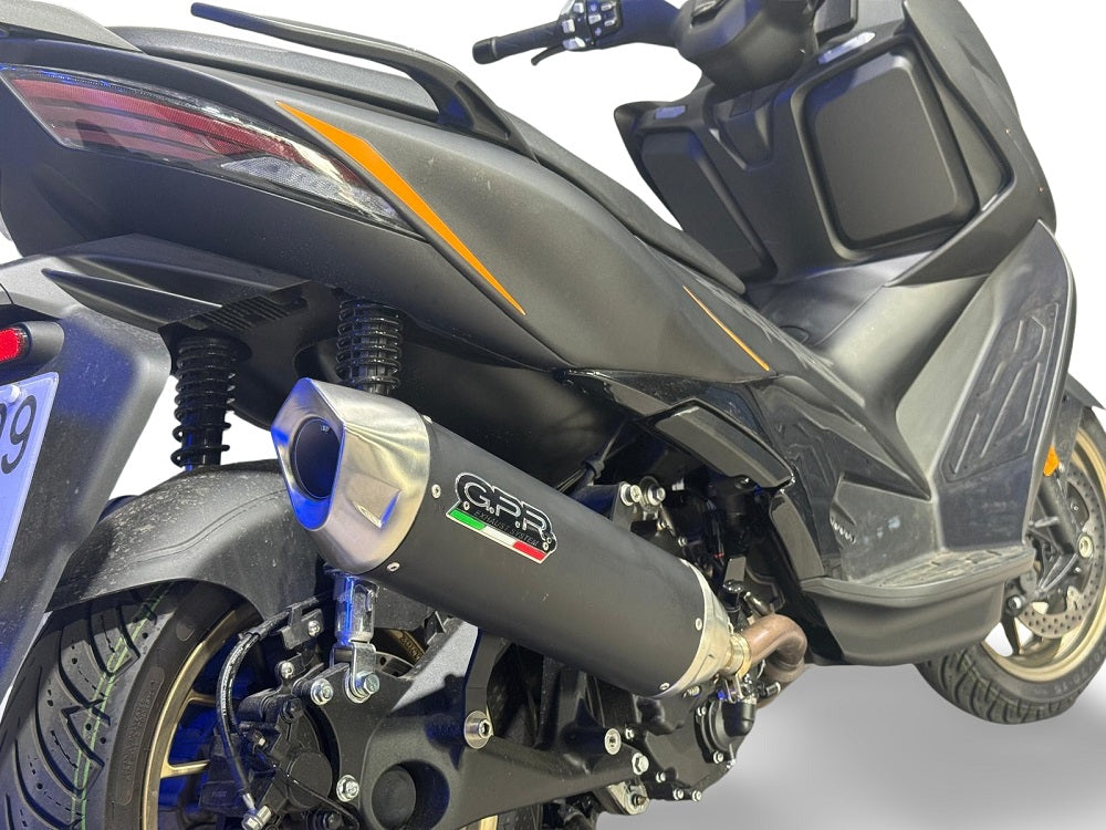 GPR exhaust Zontes 365K 2024-2026, Furore-X Scooter, Racing slip-on exhausts including link pipe and removable db killer - GPR Exhausts