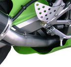 GPR exhaust Kawasaki Zx-6R 636 2003-2004, Furore Nero, Homologated legal slip-on exhaust including removable db killer and link pipe - GPR Exhausts