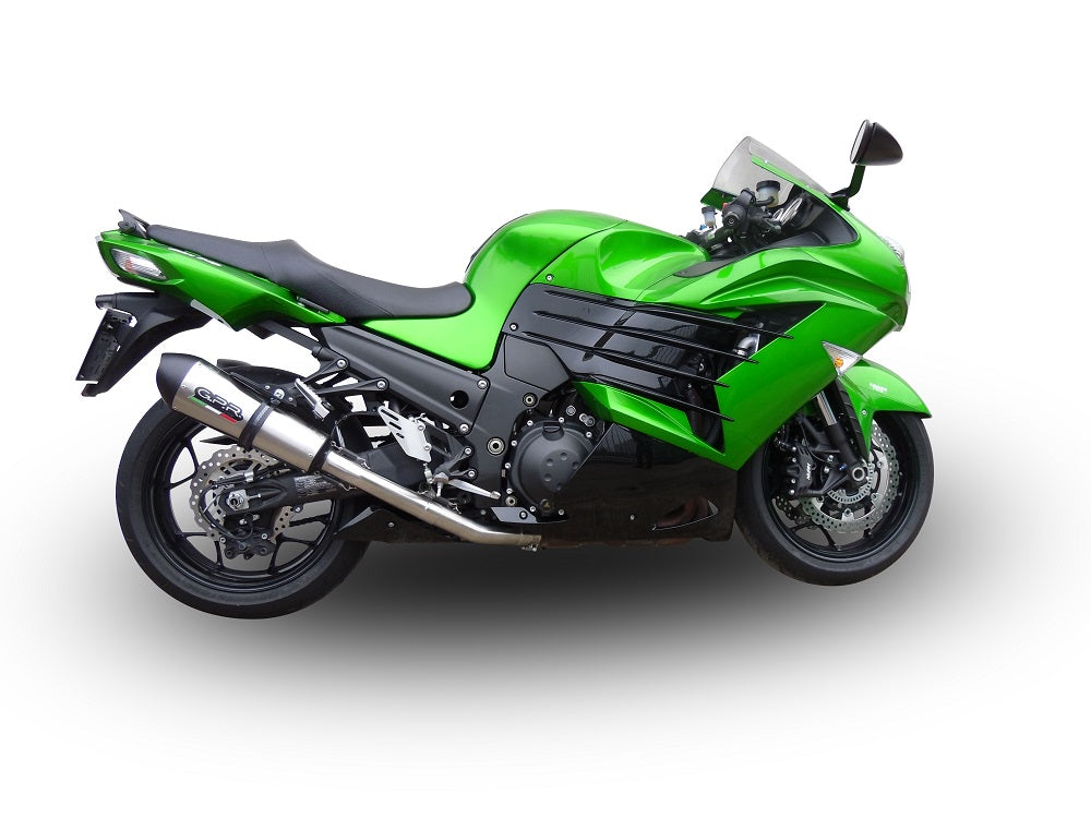 GPR exhaust Kawasaki Zzr 1400 2017-2022, New Grand Prix Evo Titanium, Dual racing slip-on exhaust including link pipes - GPR Exhausts