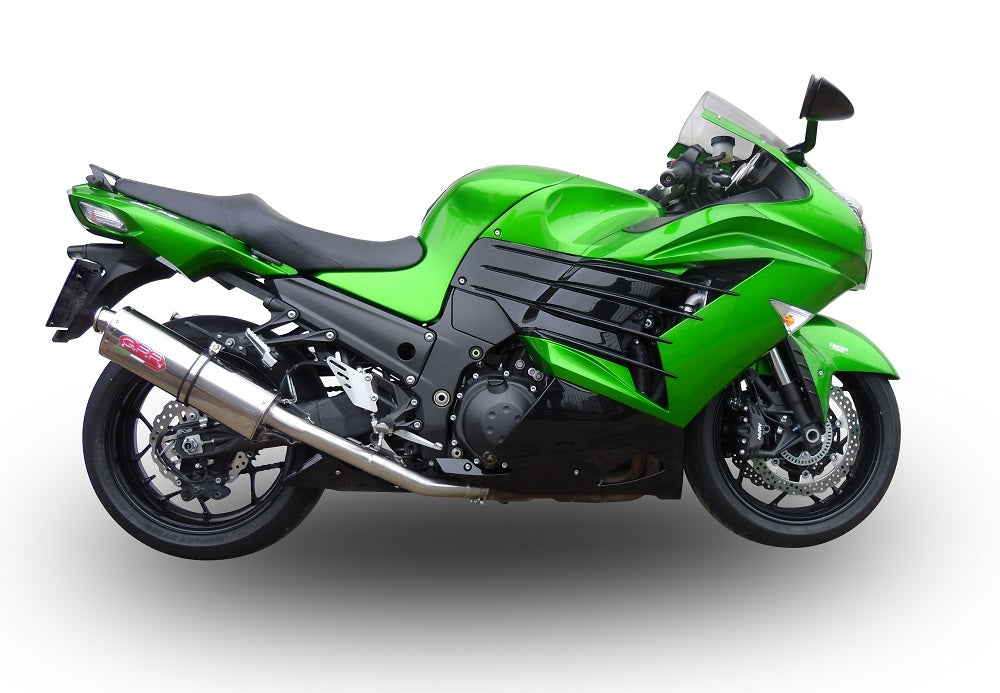 GPR exhaust Kawasaki Zzr 1400 2023-2024, Trioval, Dual Homologated legal slip-on exhaust including removable db killers and link pipes - GPR Exhausts