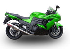 GPR exhaust Kawasaki Zzr 1400 2023-2024, Trioval, Dual Homologated legal slip-on exhaust including removable db killers and link pipes - GPR Exhausts